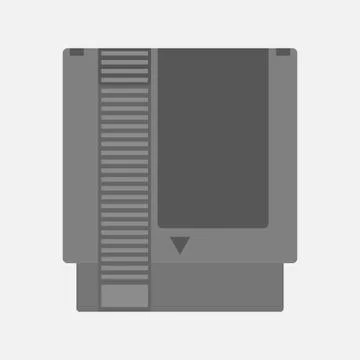 Vector Flat Old Game Cartridge illustration Stock Illustration