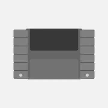Vector Flat Old Game Cartridge illustration Stock Illustration