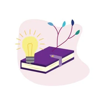 Vector flat opened book icon Stock Illustration