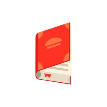 Vector flat opened book icon Stock Illustration