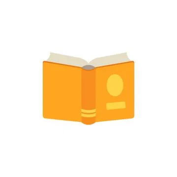Vector flat opened book icon Illustrazione stock