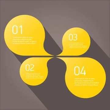 Vector flat orange paper speech bubble Illustrazione stock