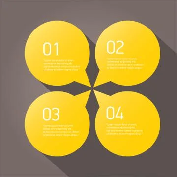 Vector flat orange paper speech bubble 스톡 일러스트