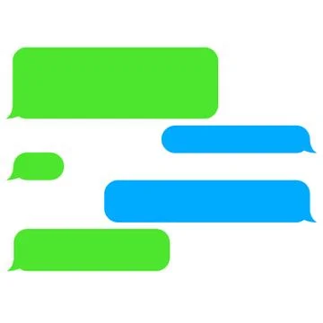 Vector flat phone chat bubbles. Sms messages. 스톡 일러스트