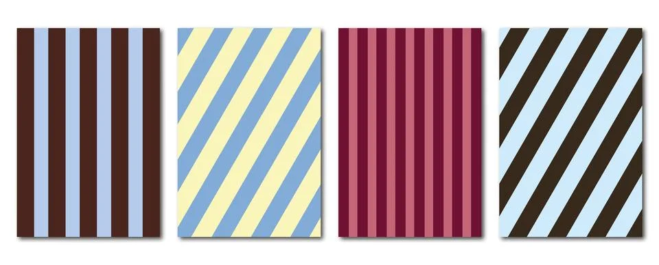 Vector flat poster. Minimalistic illustrations with geometric shapes. Vinta.. Stock Illustration