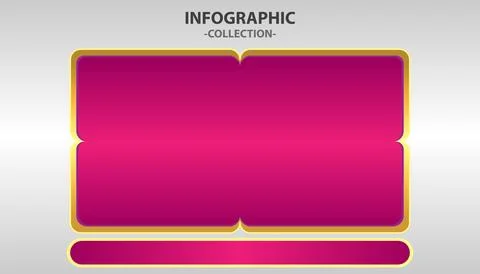 Vector flat Process infographic template element collection Stock Illustration