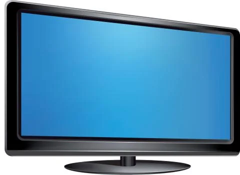 Vector - Flat screen tv Illustrazione stock