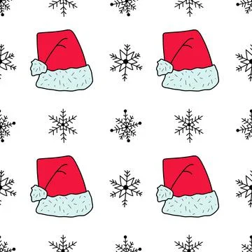 Vector flat seamless pattern New Year s, Christmas gifts Stock Illustration