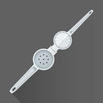 Vector flat style barman squeezer illustration icon. Stock Illustration