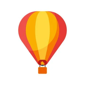 Vector flat style illustration of balloon. Stock Illustration