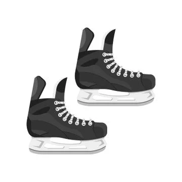 Vector flat style illustration of skates. Stock Illustration