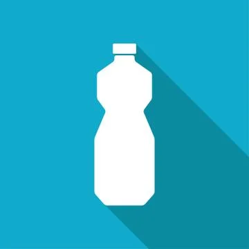 Vector flat sunflower oil bottle Stock Illustration