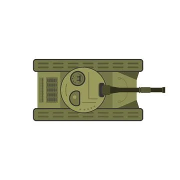 Vector flat tank Stock Illustration