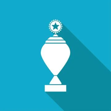 Vector flat trophy Stock Illustration