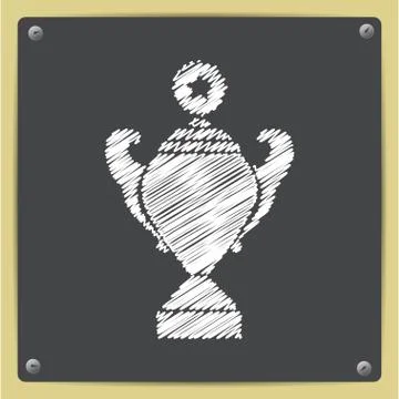 Vector flat trophy Stock Illustration