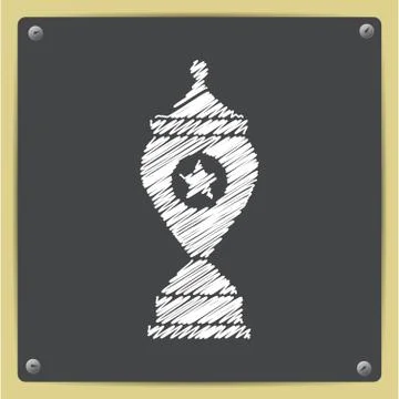 Vector flat trophy Stock Illustration