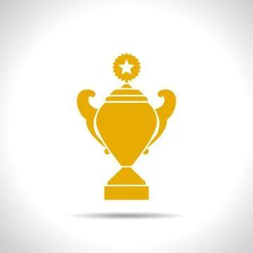 Vector flat trophy Stock Illustration