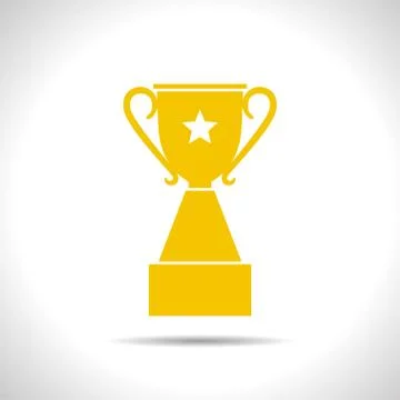 Vector flat trophy Stock Illustration
