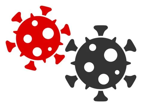 Vector Flat Viruses Icon Stock Illustration