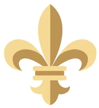 Vector Fleur De Lis Flower Stock-Illustration