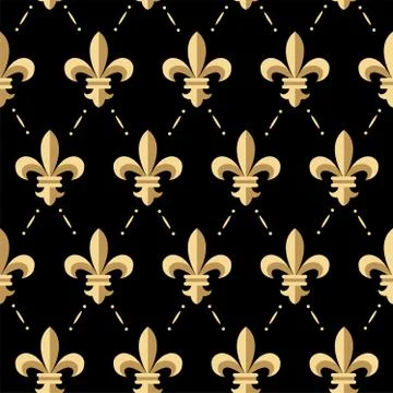 Vector Fleur De Lis Flower Stock Illustration
