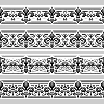 Vector Fleur de Lis Ornament Stock Illustration