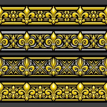 Vector Fleur de Lis Ornament Stock Illustration