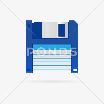 Vector floppy disc icon Stock Illustration