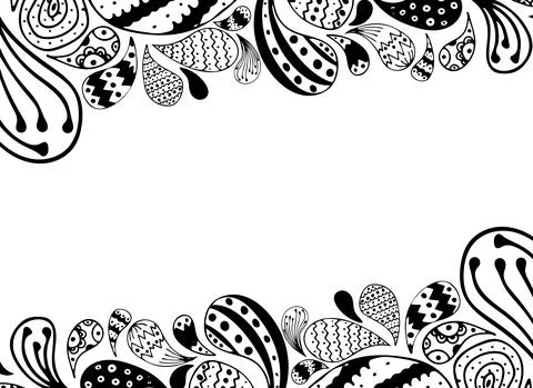 Vector floral abstract drops shapes background element Stock Illustration