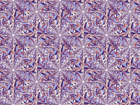 Vector floral abstract seamless pattern. Arabesque, oriental ornament from plant Stock Illustration