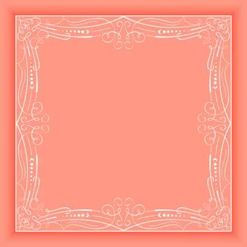 Vector floral and geometric monogram frame on dark gray background. Monogram  Stock Illustration
