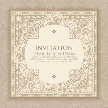 Vector floral and geometric monogram frame on dark gray background. Monogram  Stock Illustration