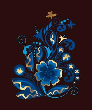 Vector floral background Stock Illustration