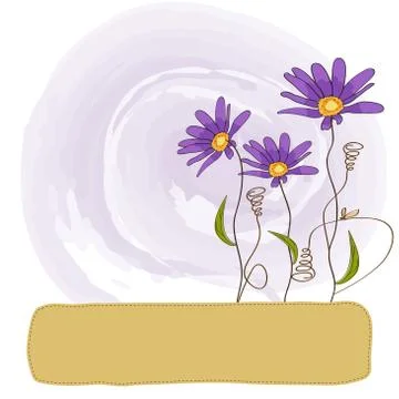 Vector floral background Stock Illustration