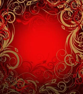 Vector floral background Stock Illustration