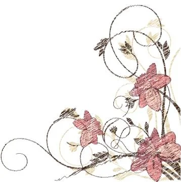 Vector floral background Illustrazione stock