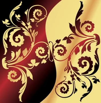 Vector floral background Stock Illustration