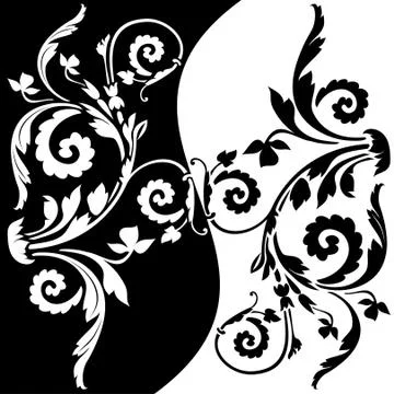 Vector floral background Stock Illustration