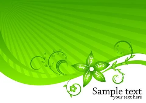 Vector floral background Stock Illustration