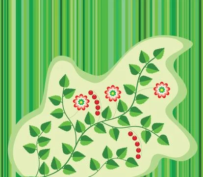 Vector floral background Stock Illustration