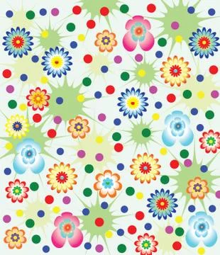 Vector floral background Stock Illustration