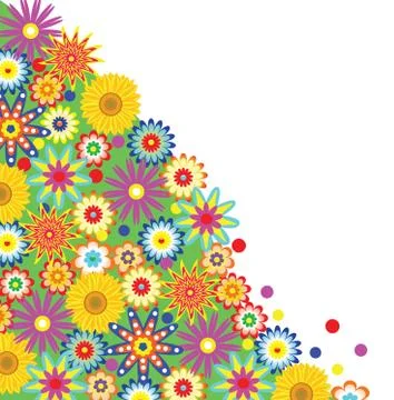 Vector floral background Stock Illustration