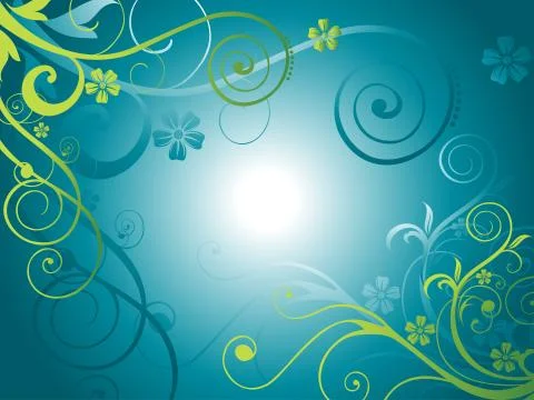 Vector floral background Stock Illustration