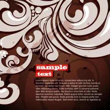 Vector floral background Stock Illustration