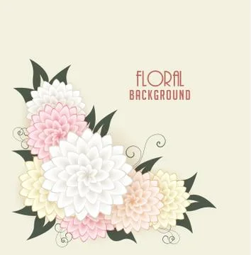 Vector Floral Background Stock Illustration