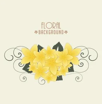 Vector Floral Background Stock Illustration