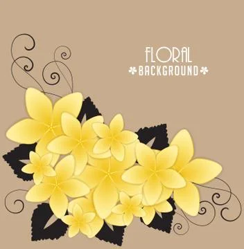Vector floral background Stock Illustration