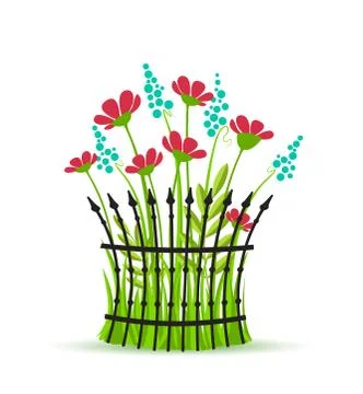 Vector floral background Stock Illustration