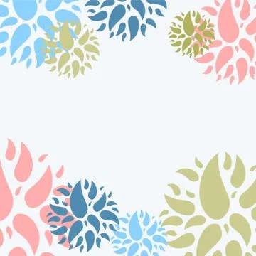 Vector floral background Stock Illustration
