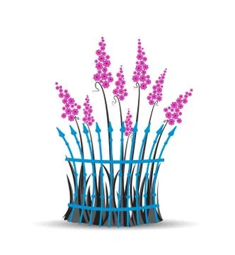 Vector floral background Stock Illustration